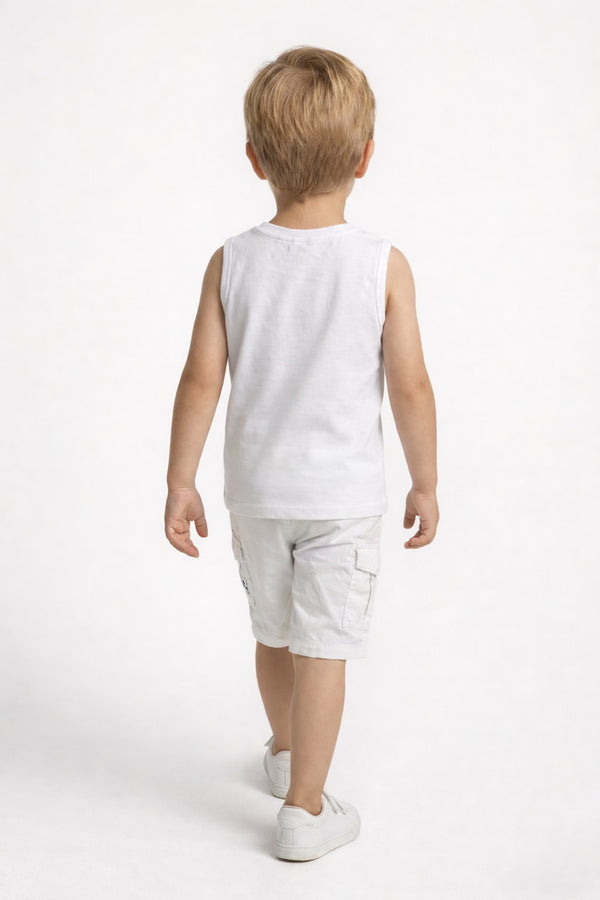 Palm Breeze 3-Piece Graphic & Cargo Set