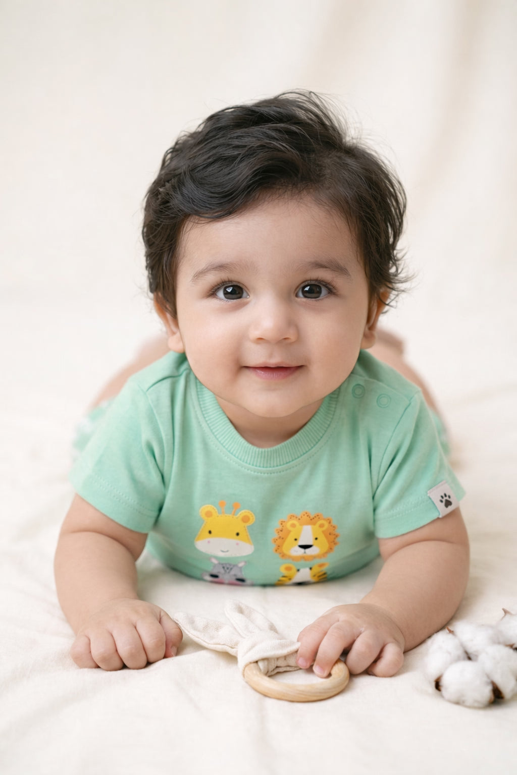 Animal Safari T-Shirt & Shorts Duo (Mint Green)