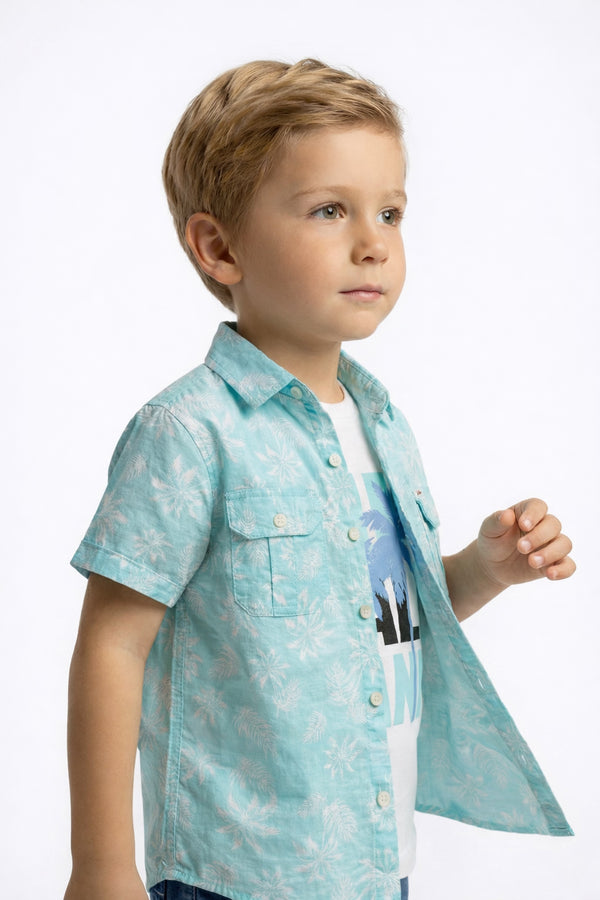 Palm Breeze 3-Piece Graphic & Cargo Set