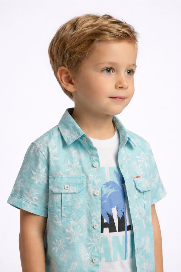 Palm Breeze 3-Piece Graphic & Cargo Set